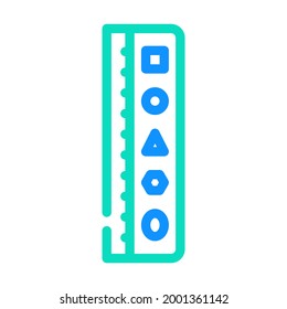roller stationery tool color icon vector. roller stationery tool sign. isolated symbol illustration