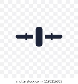 Roller transparent icon. Roller symbol design from Gym and fitness collection. Simple element vector illustration on transparent background.