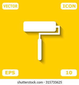 Roller vector icon. Repair symbol