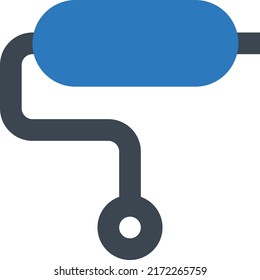 Ilustración del vector de rodillos en un fondo transparente.Símbolos de calidad premium.Icono vector glifos para el diseño de conceptos y gráficos.