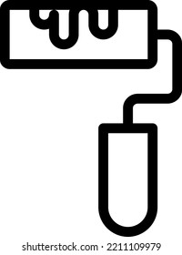 roller  Vector illustration on a transparent background.Premium quality symmbols.Stroke vector icons for concept and graphic design.