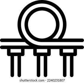 roller Vector illustration on a transparent background. Premium quality symmbols. Thin line vector icons for concept and graphic design.