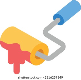 roller Vector illustration on a transparent background. Premium quality symmbols. Vector line flat icons for concept and graphic design.