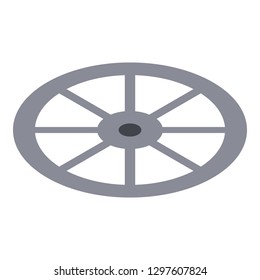 Roller wheel icon. Isometric of roller wheel vector icon for web design isolated on white background