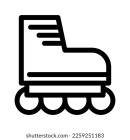 rollerblade icon or logo isolated sign symbol vector illustration - high quality black style vector icons