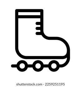 rollerblade icon or logo isolated sign symbol vector illustration - high quality black style vector icons