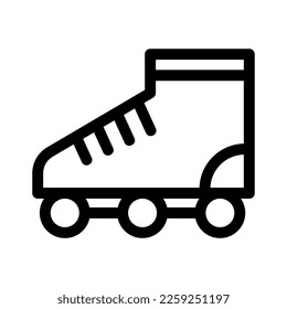 rollerblade icon or logo isolated sign symbol vector illustration - high quality black style vector icons