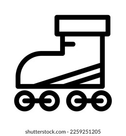 rollerblade icon or logo isolated sign symbol vector illustration - high quality black style vector icons