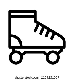 rollerblade icon or logo isolated sign symbol vector illustration - high quality black style vector icons