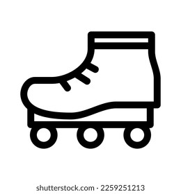 rollerblade icon or logo isolated sign symbol vector illustration - high quality black style vector icons
