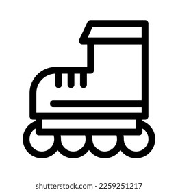 rollerblade icon or logo isolated sign symbol vector illustration - high quality black style vector icons
