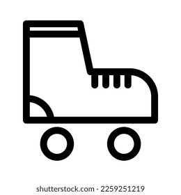 rollerblade icon or logo isolated sign symbol vector illustration - high quality black style vector icons