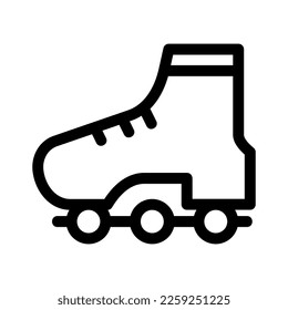 rollerblade icon or logo isolated sign symbol vector illustration - high quality black style vector icons