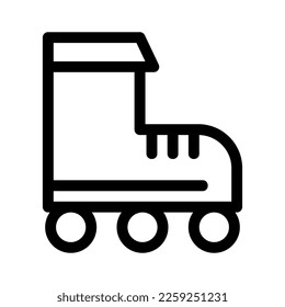 rollerblade icon or logo isolated sign symbol vector illustration - high quality black style vector icons