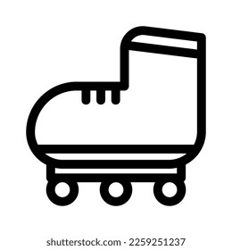 rollerblade icon or logo isolated sign symbol vector illustration - high quality black style vector icons