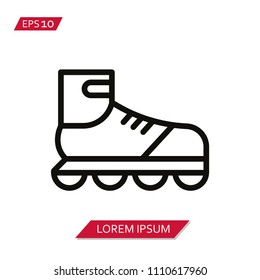 rollerblade skate vector icon symbol