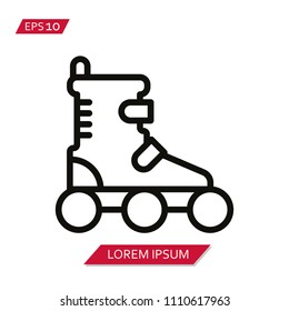 rollerblade skate vector icon symbol