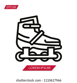 rollerblade skate vector icon symbol