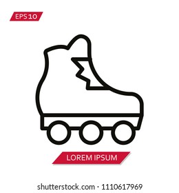 rollerblade skate vector icon symbol