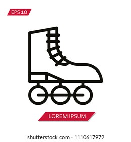 rollerblade skate vector icon symbol