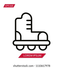 rollerblade skate vector icon symbol