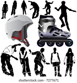 rollerblade vector (clothes detail)