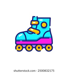 Rollerblade Y2K Vector Icon Illustration