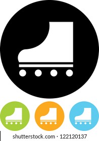 Rollerblades - Vector icon isolated