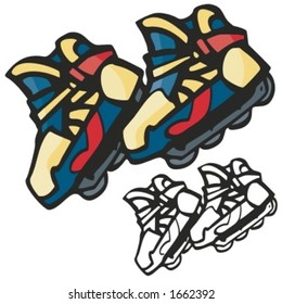 Rollerblades. Vector illustration