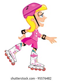 Rollerblading Girl