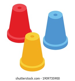 Rollerblading icon. Isometric of rollerblading vector icon for web design isolated on white background