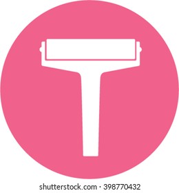 Rollers brush icon. Worker painter tool.  Vector illustration. 