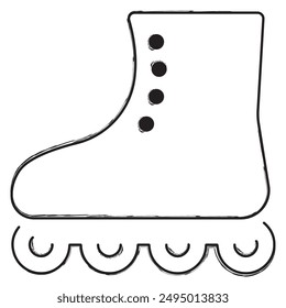 rollers brush strokes on a white background. Vector illustration.
