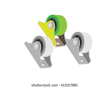 rollers for furniture. Wheels