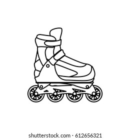 Rollers and ice skates sport