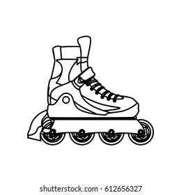 Rollers and ice skates sport