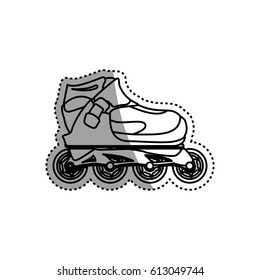 Rollers and ice skates sport