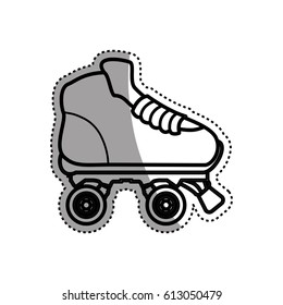 Rollers and ice skates sport