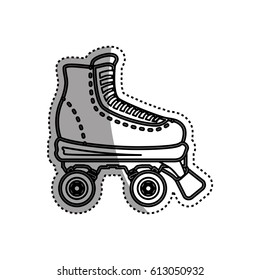 Rollers and ice skates sport