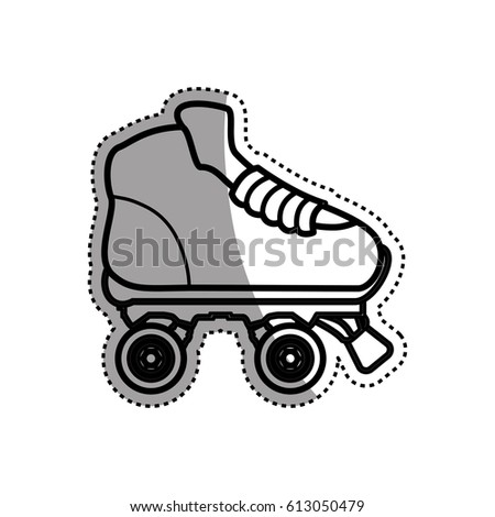 Rollers and ice skates sport