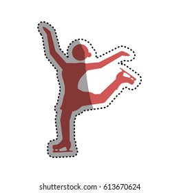 Rollers and ice skates sport vector icon