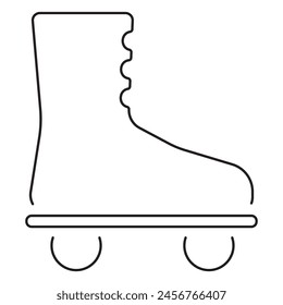 rollers icon isolated on white background, vector illustration.