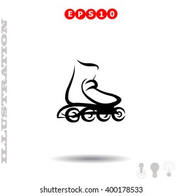 Rollers icon. Simple illustration.