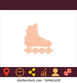 Rollers  icon. Vector design. 
