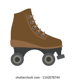Rollers old. Vector illustration. EPS 10. Rollers of brown color.