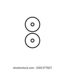 Rollers sign icon isolated on white background. Graphical symbol modern, simple, vector, icon for website design, mobile app, ui. Vector Illustration