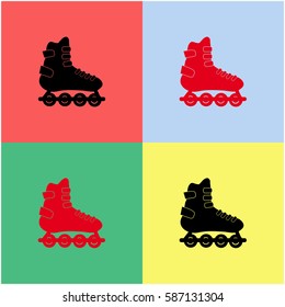 Rollers vector  icon.