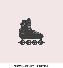 Rollers web icon. Isolated illustration