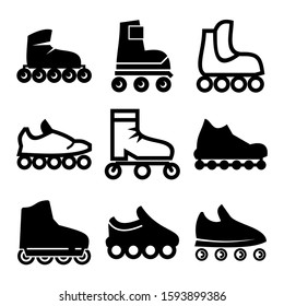 rollerskate icon isolated sign symbol vector illustration - Collection of high quality black style vector icons
