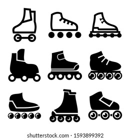 rollerskate icon isolated sign symbol vector illustration - Collection of high quality black style vector icons
